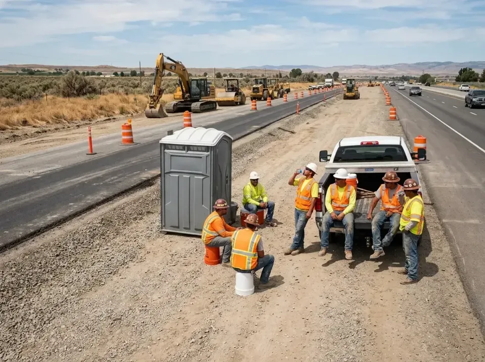 highway-road-construction-crew-007 — frequently asked questions, Porta Potty and Restroom Rentals in San Francisco, CA